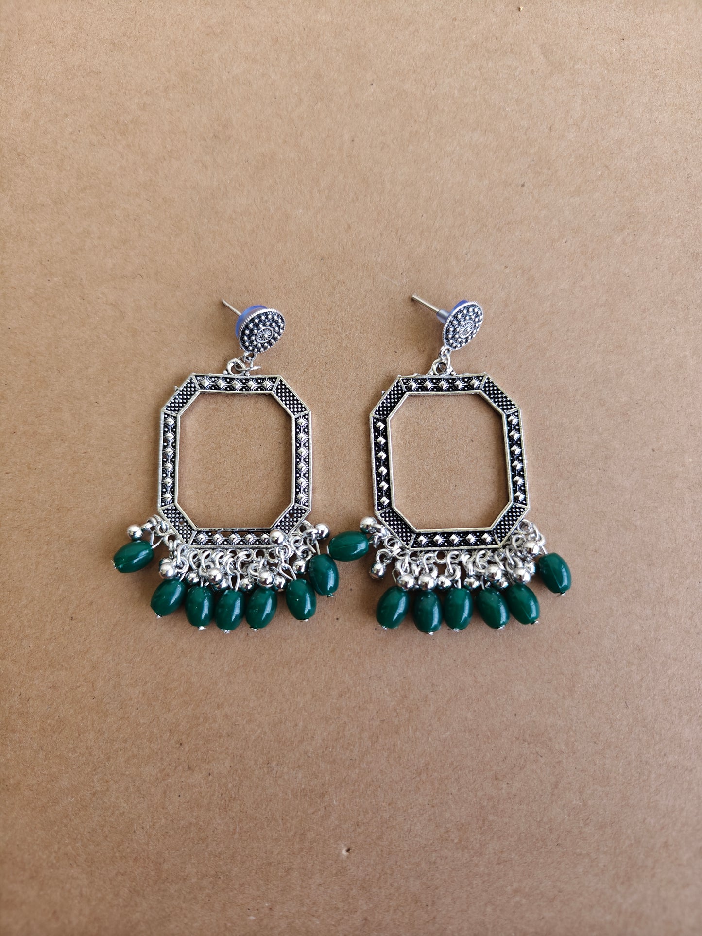 Earrings/Jhumka - Green A