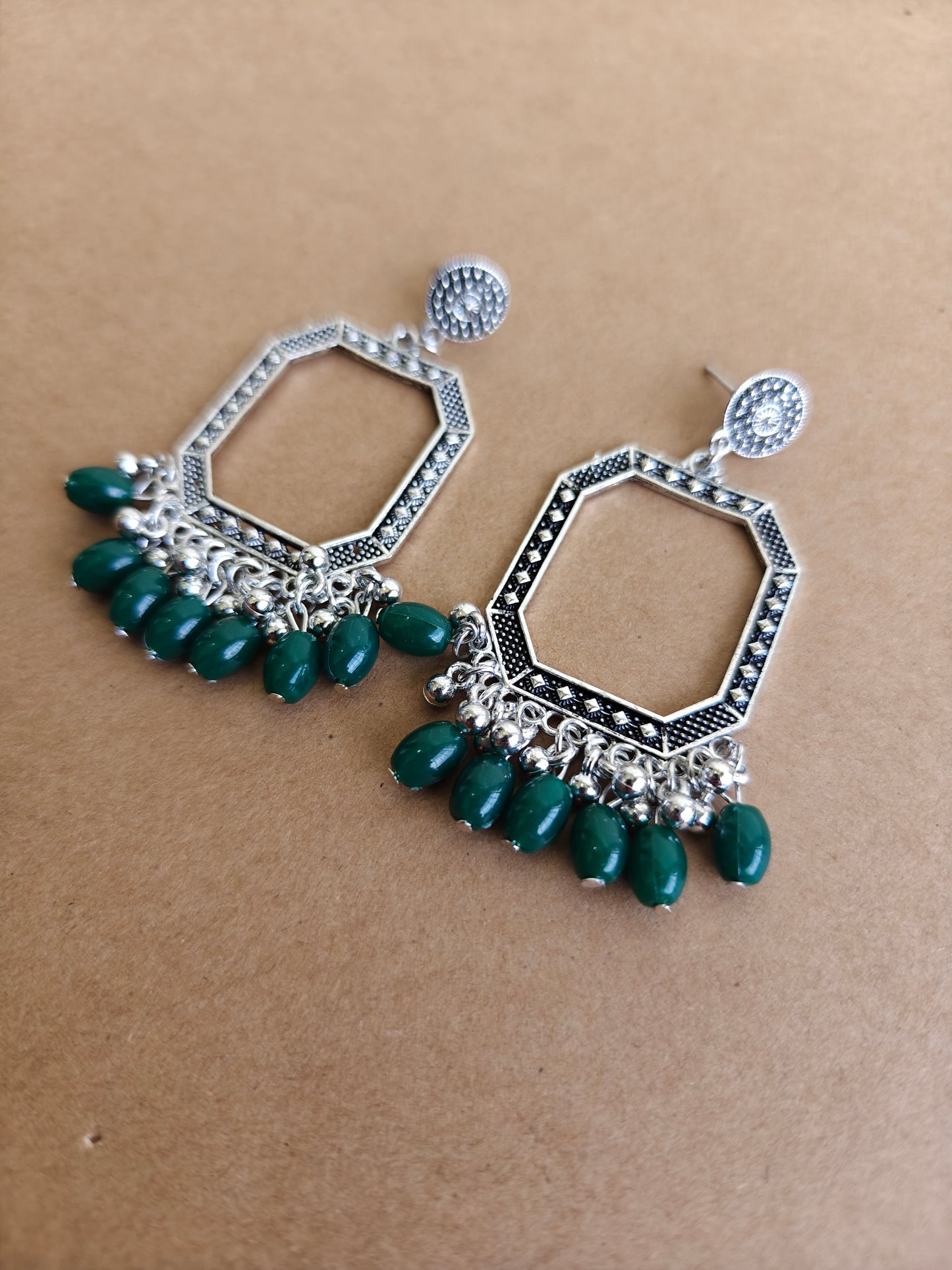 Earrings/Jhumka - Green A