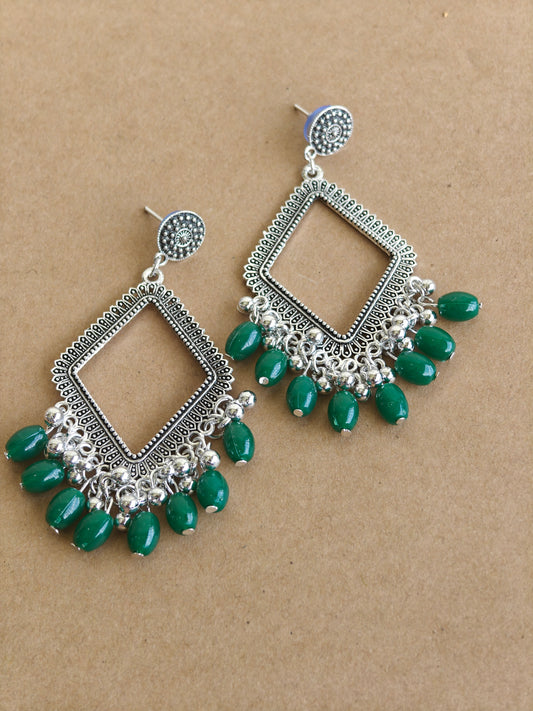 Earrings/Jhumka - Green C