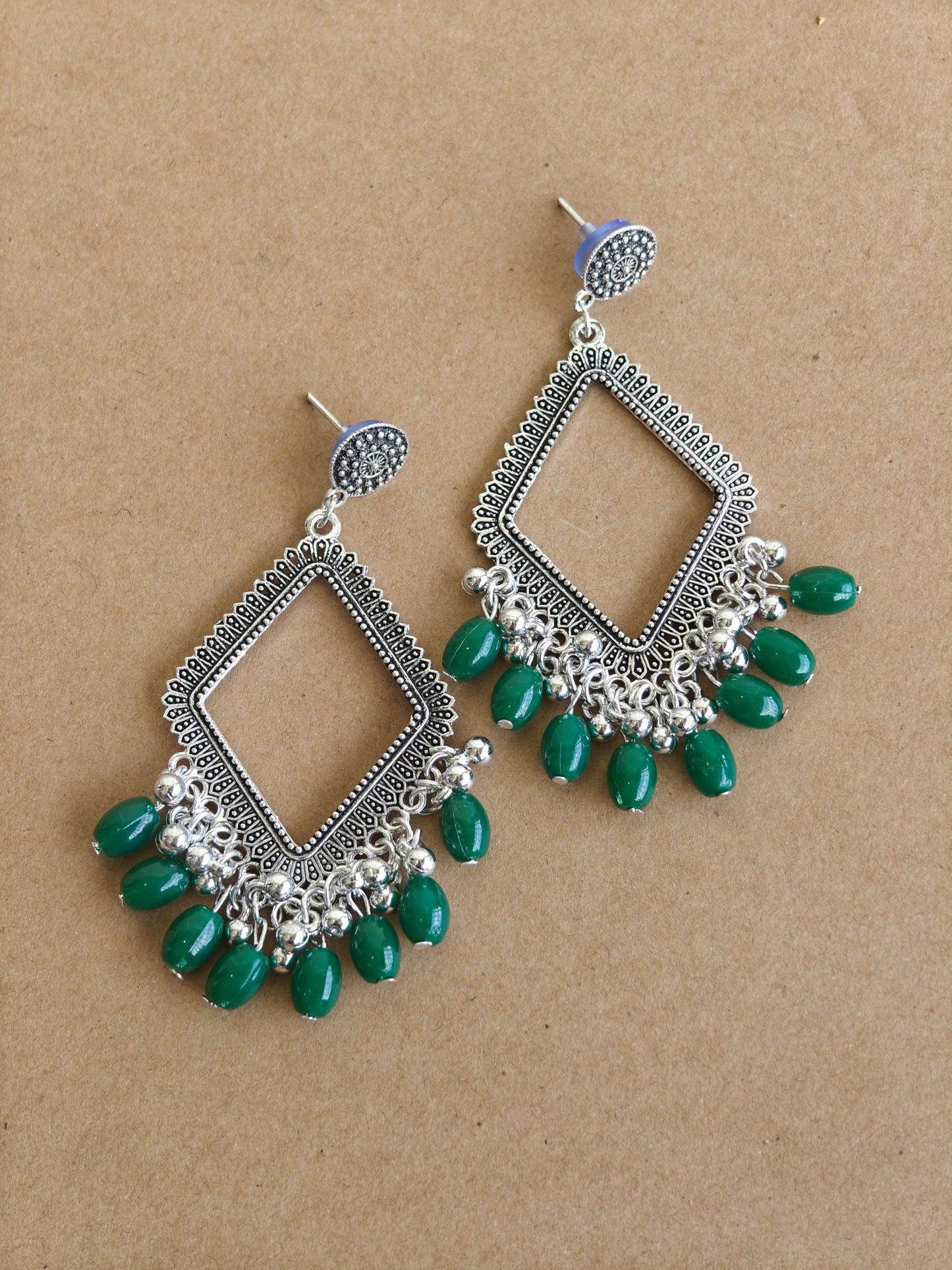 Earrings/Jhumka - Green C