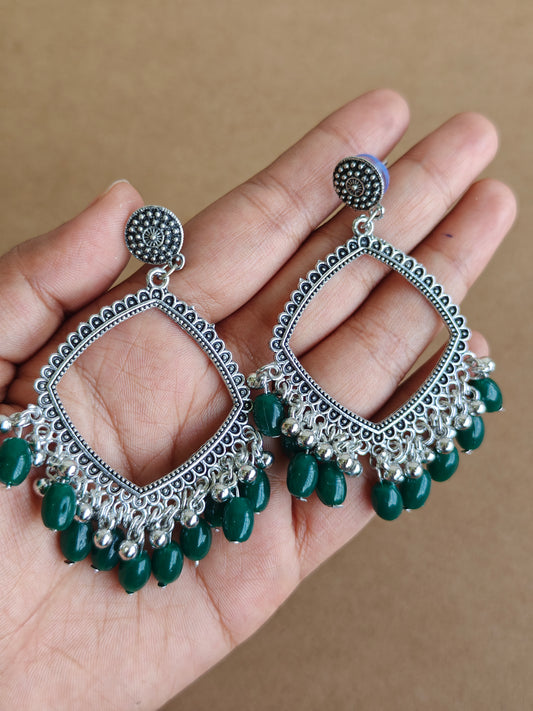 Earrings/Jhumka - Green B