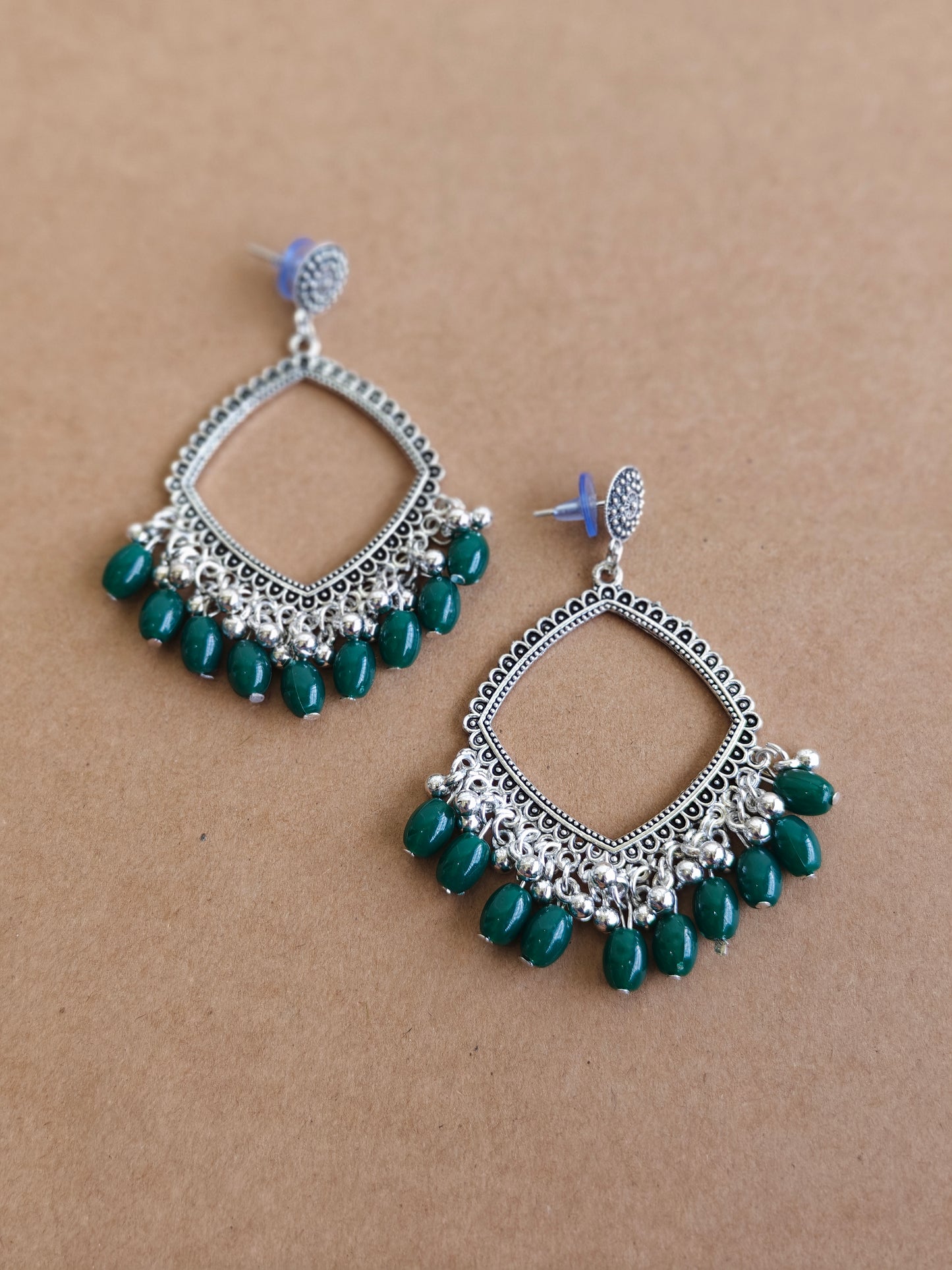 Earrings/Jhumka - Green B