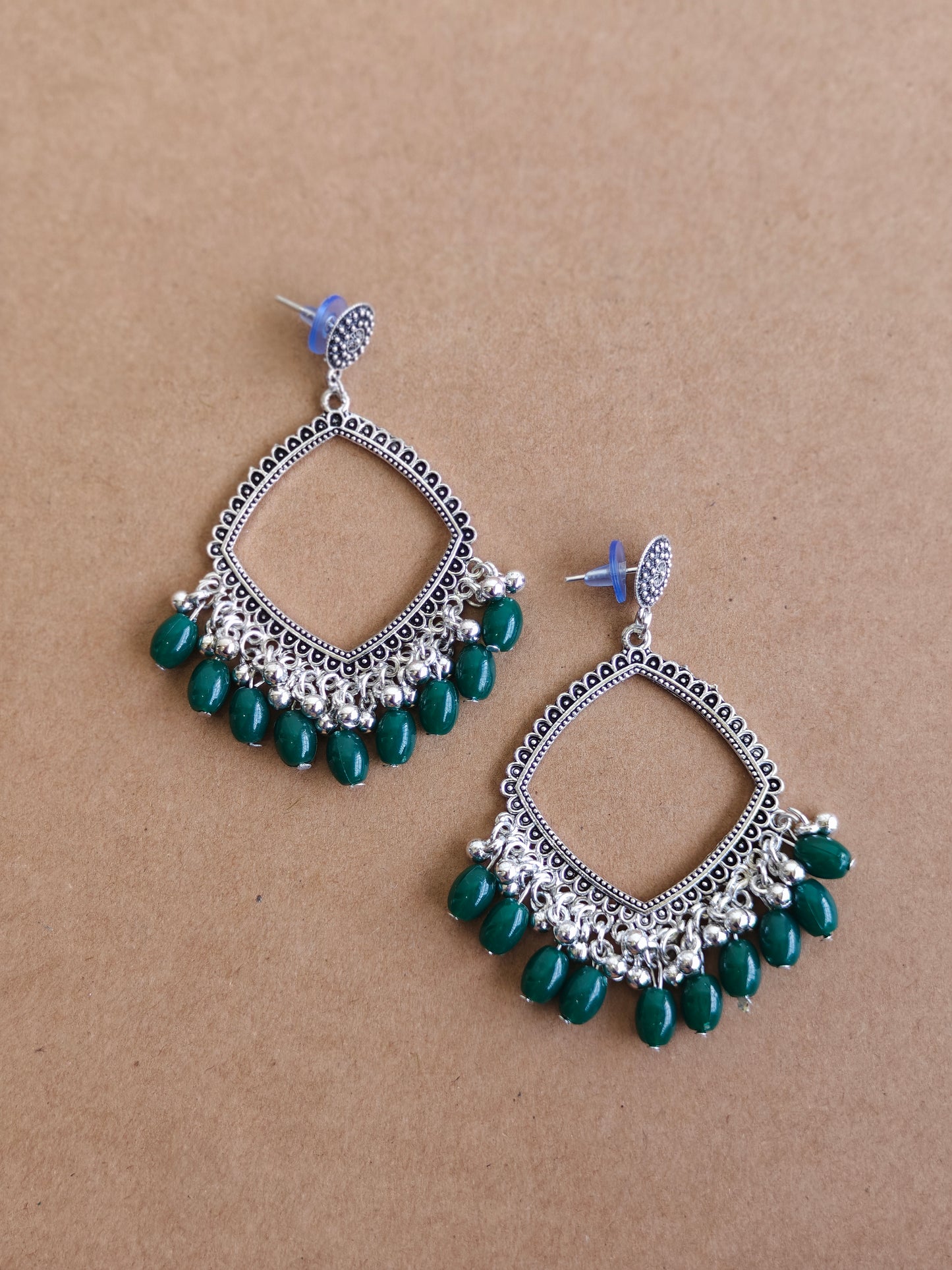 Earrings/Jhumka - Green B