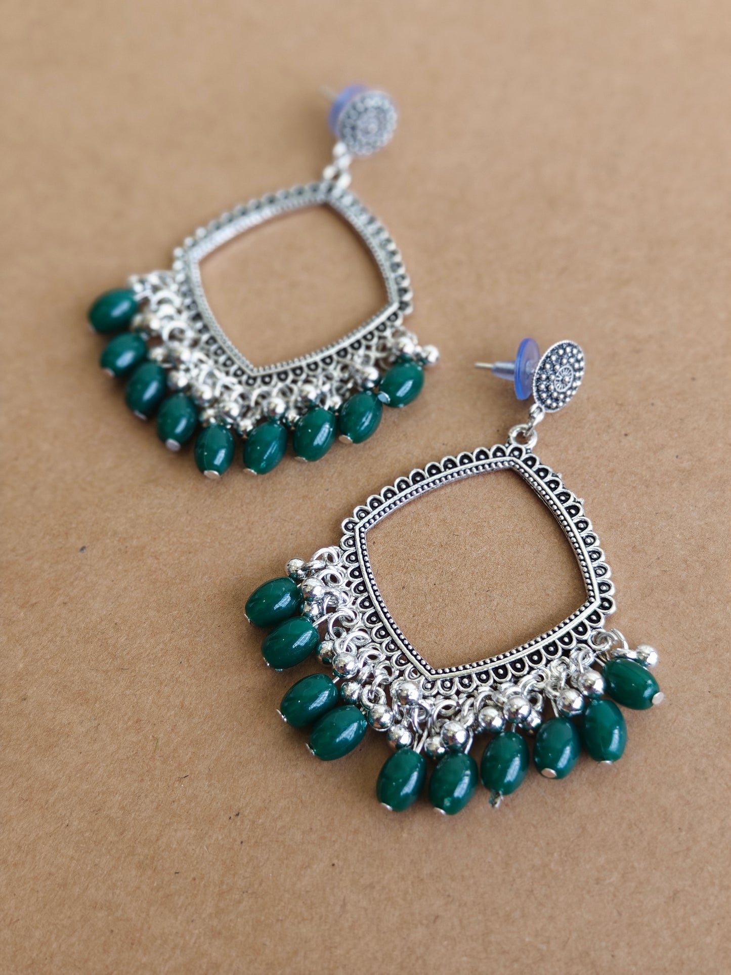 Earrings/Jhumka - Green B