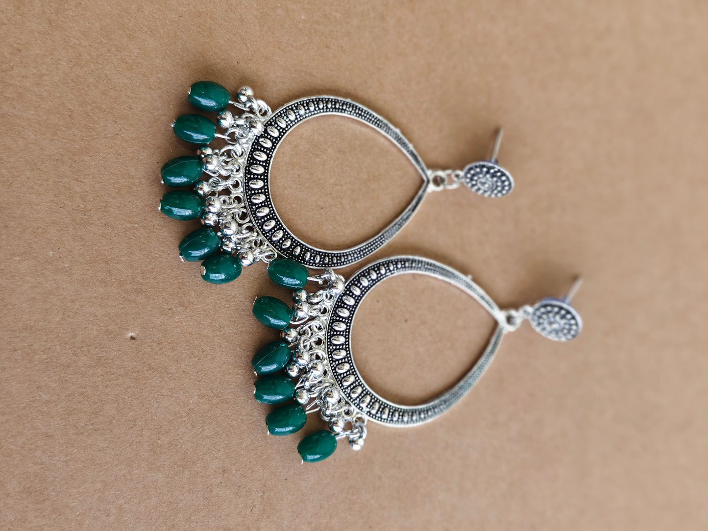 Earrings/Jhumka - Green D