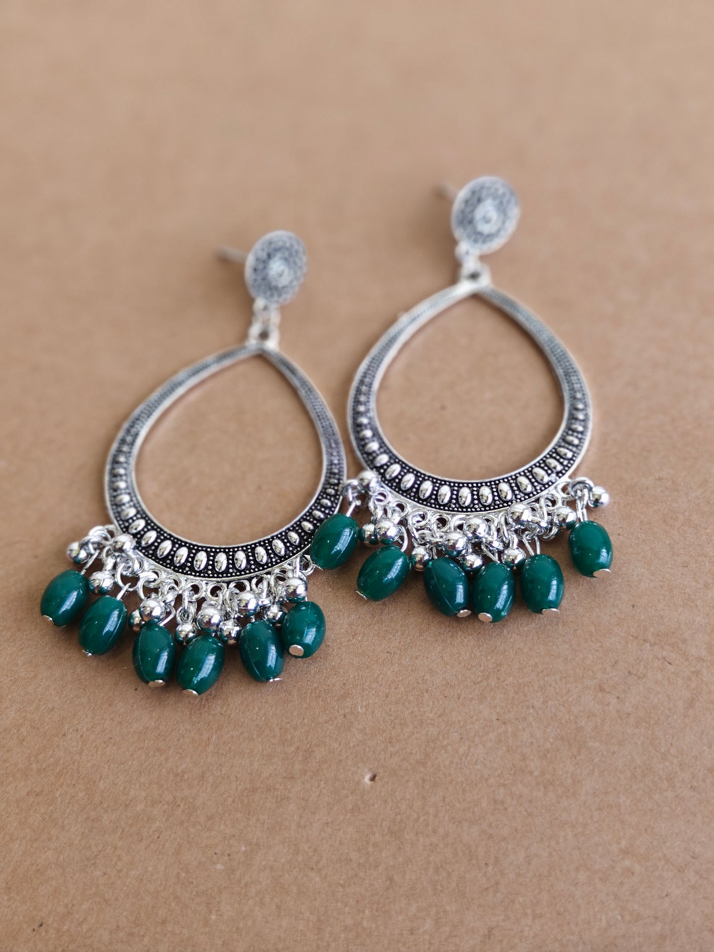 Earrings/Jhumka - Green D