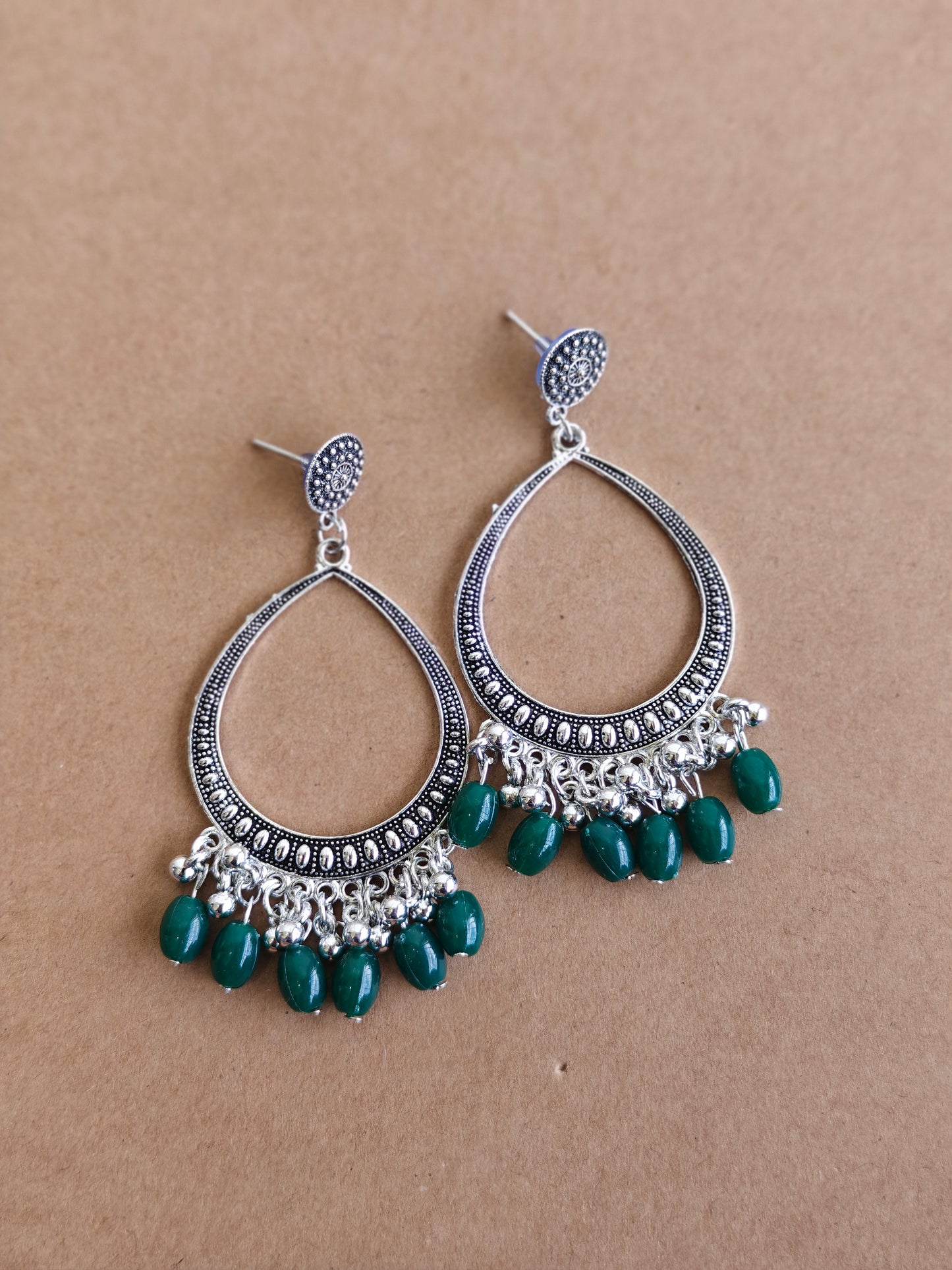 Earrings/Jhumka - Green D