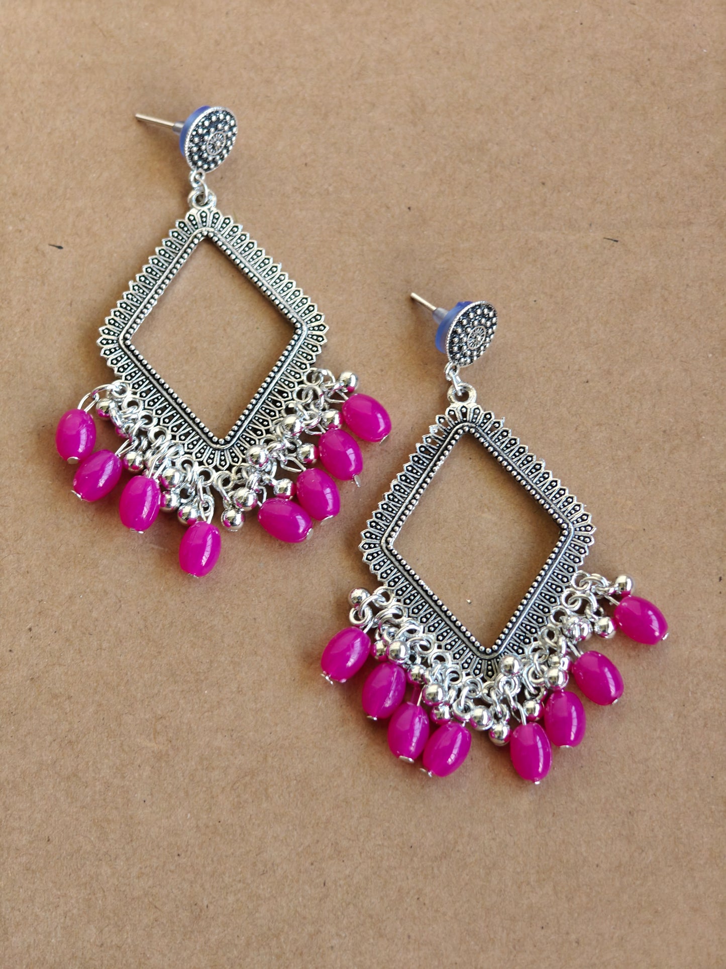 Earrings/Jhumka  - Pink C