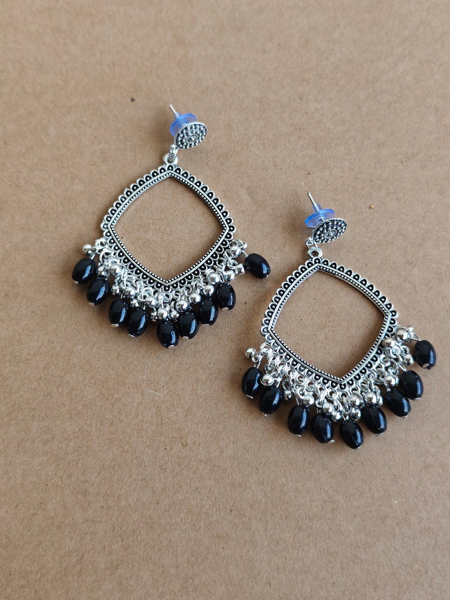 Earrings/Jhumka - Black B