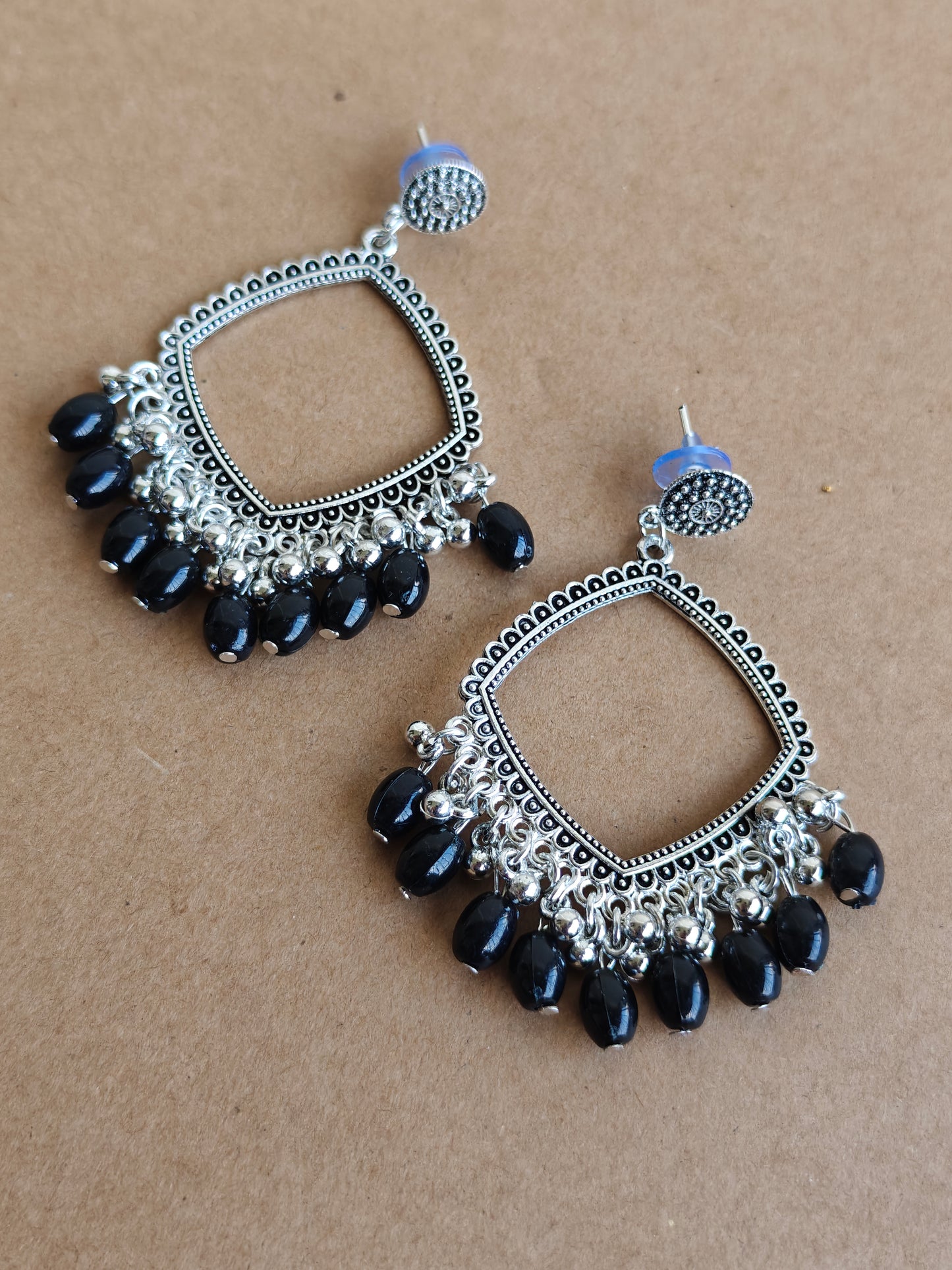 Earrings/Jhumka - Black B