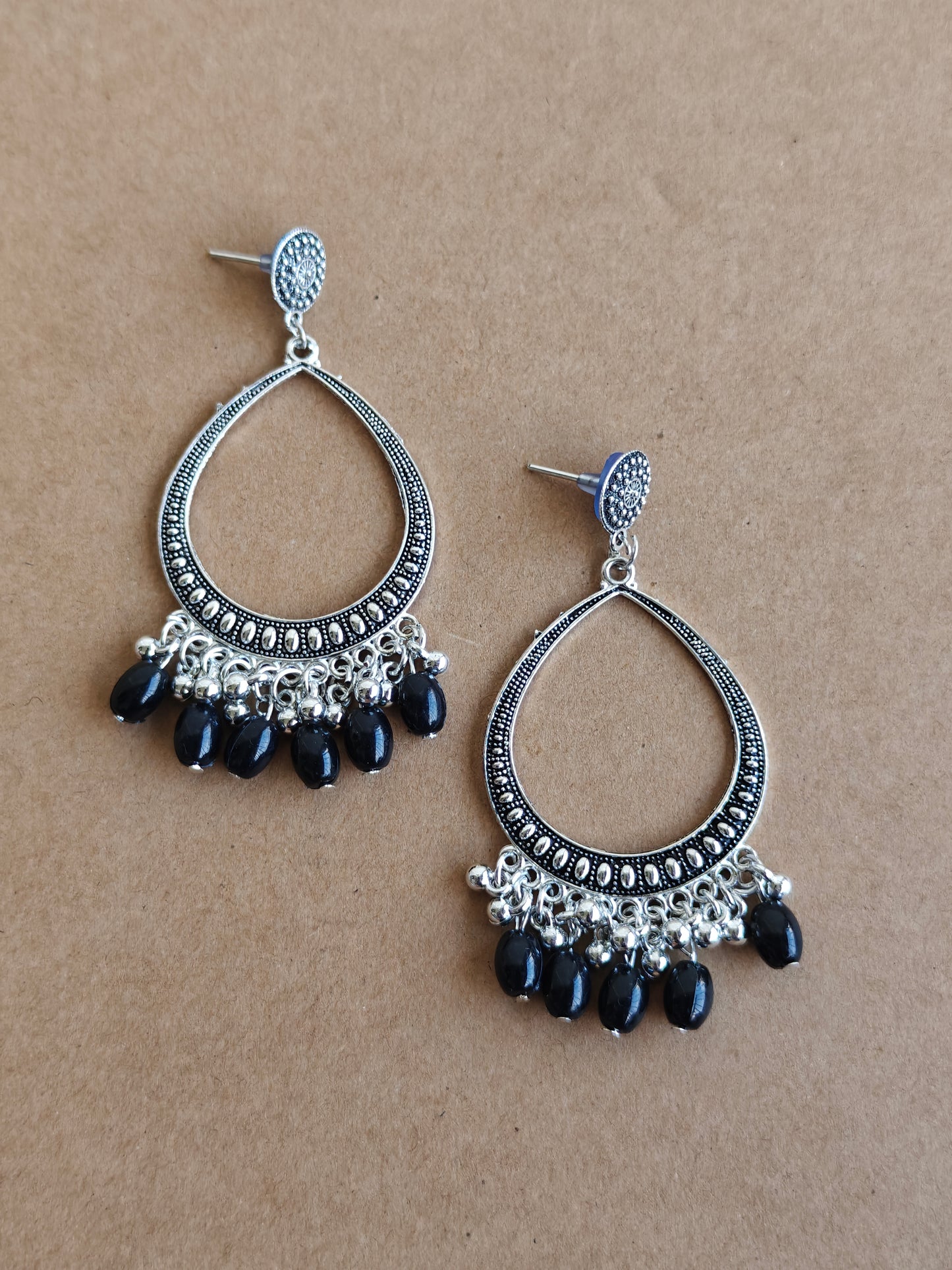 Earrings/Jhumka- Black D