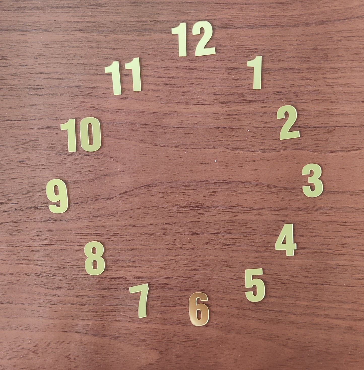 Numerical Numbers for clock