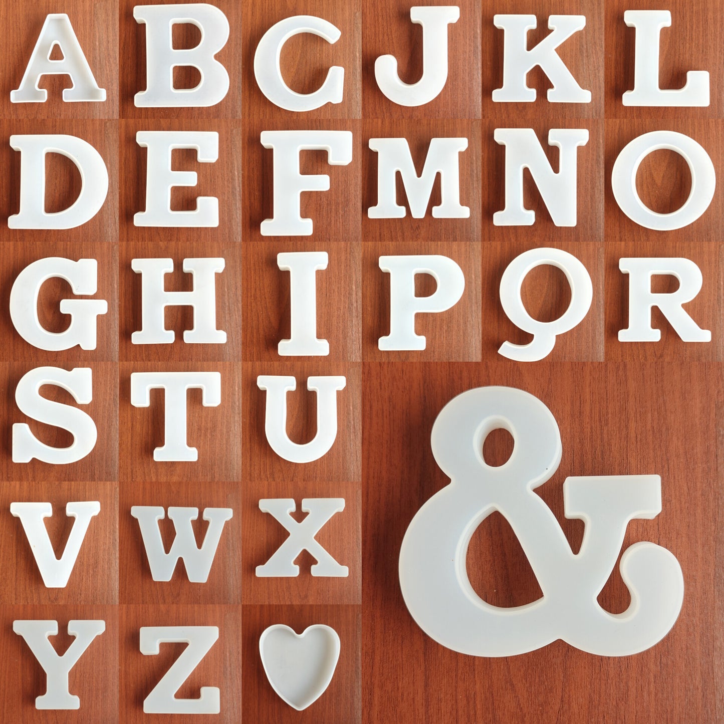 5.5 inch Alphabet monogram mould