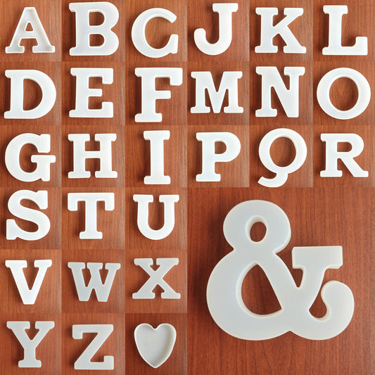 5.5 inch Alphabet monogram mould