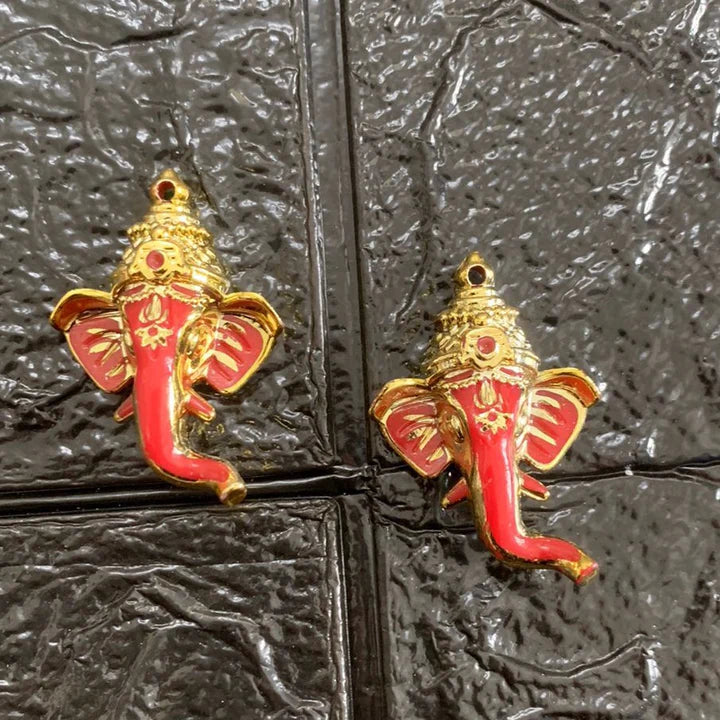 3D Ganeshji Decorative Charms - 2 pcs