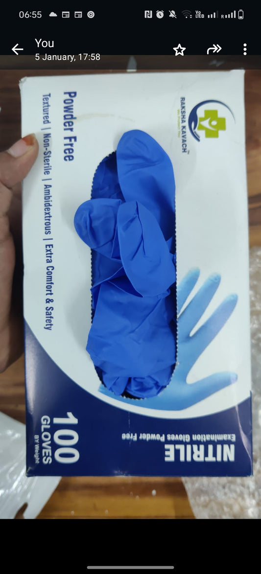 Nitrile/powder free gloves