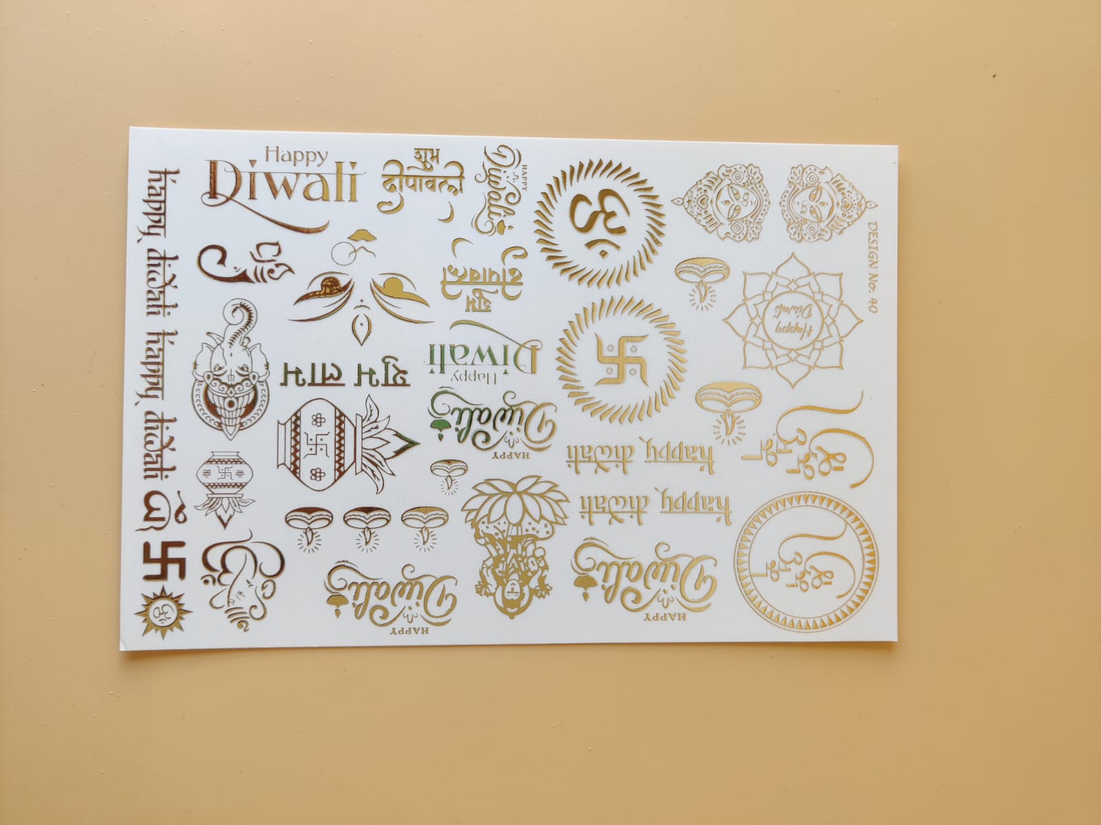 Kesar Sticker Pooja Stickers – Maya Resin Store