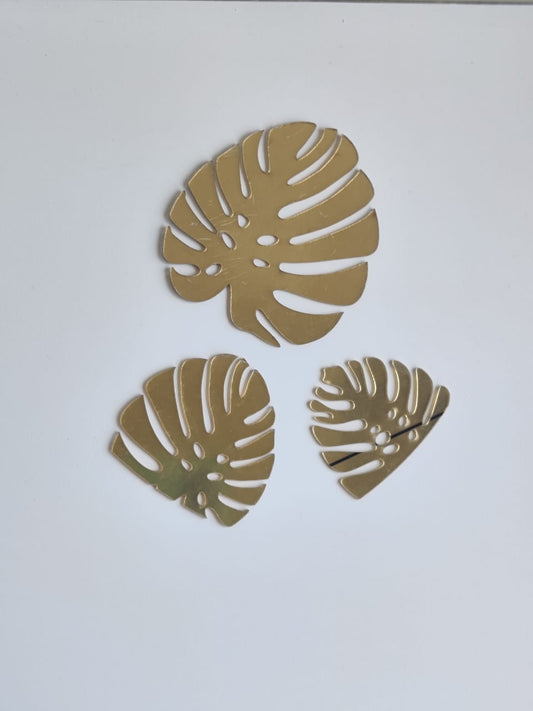 Monstera Leaf Acrylic Cutout Set