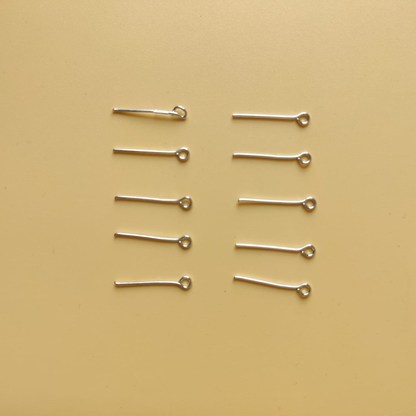 Eye Pin/Earing Connector- Golden/Silver