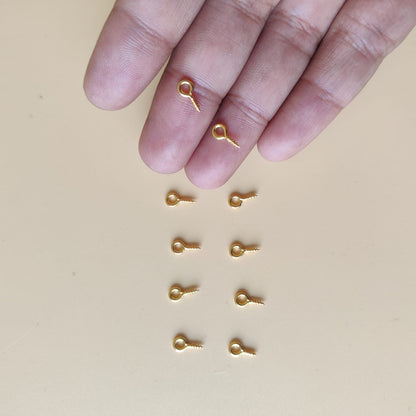 Eyescrew / hook - Golden