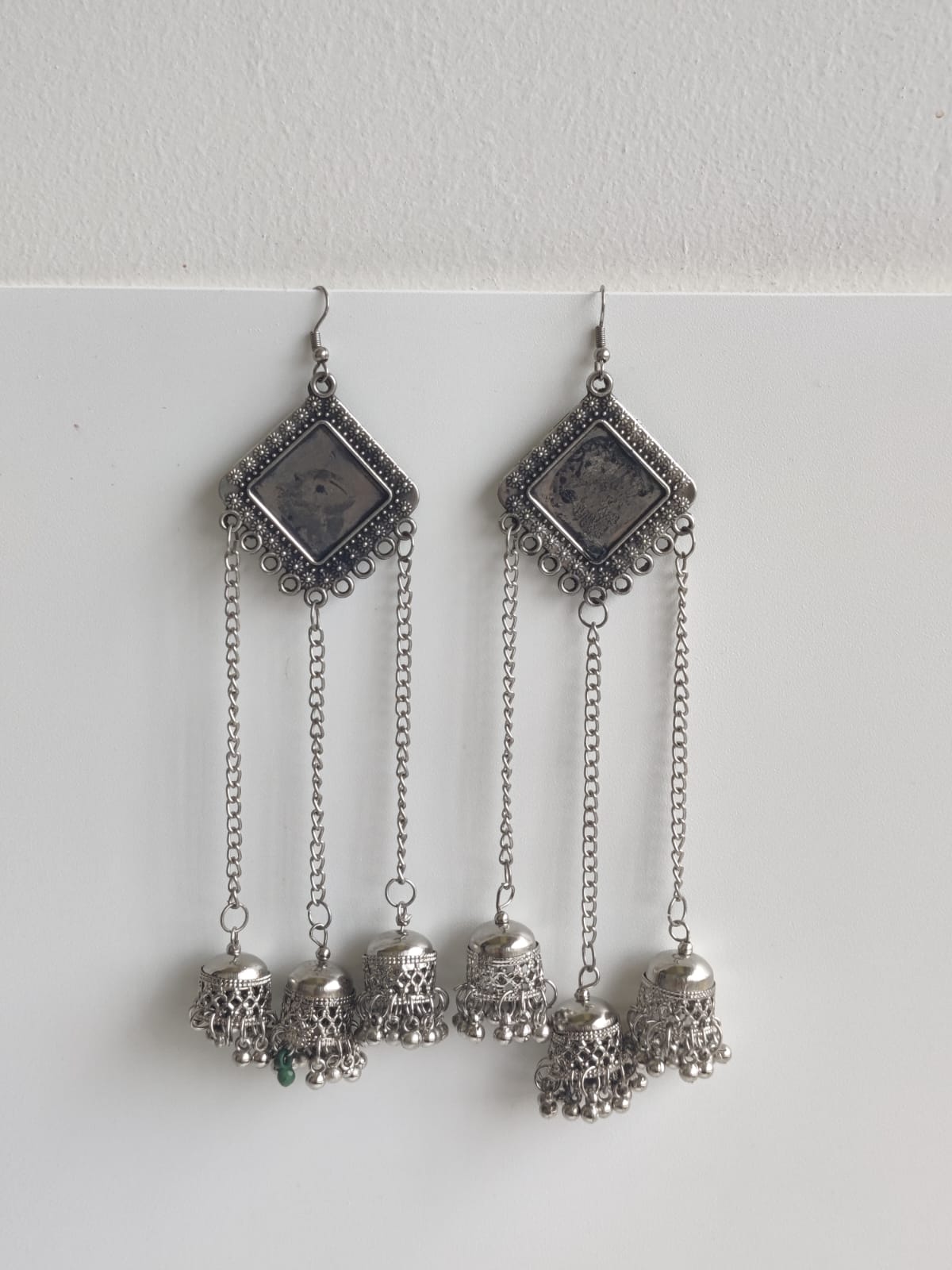 Earrings/Jhumka - Oxidised long