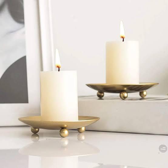 Metal Elegant Candle & Jewellery Stand