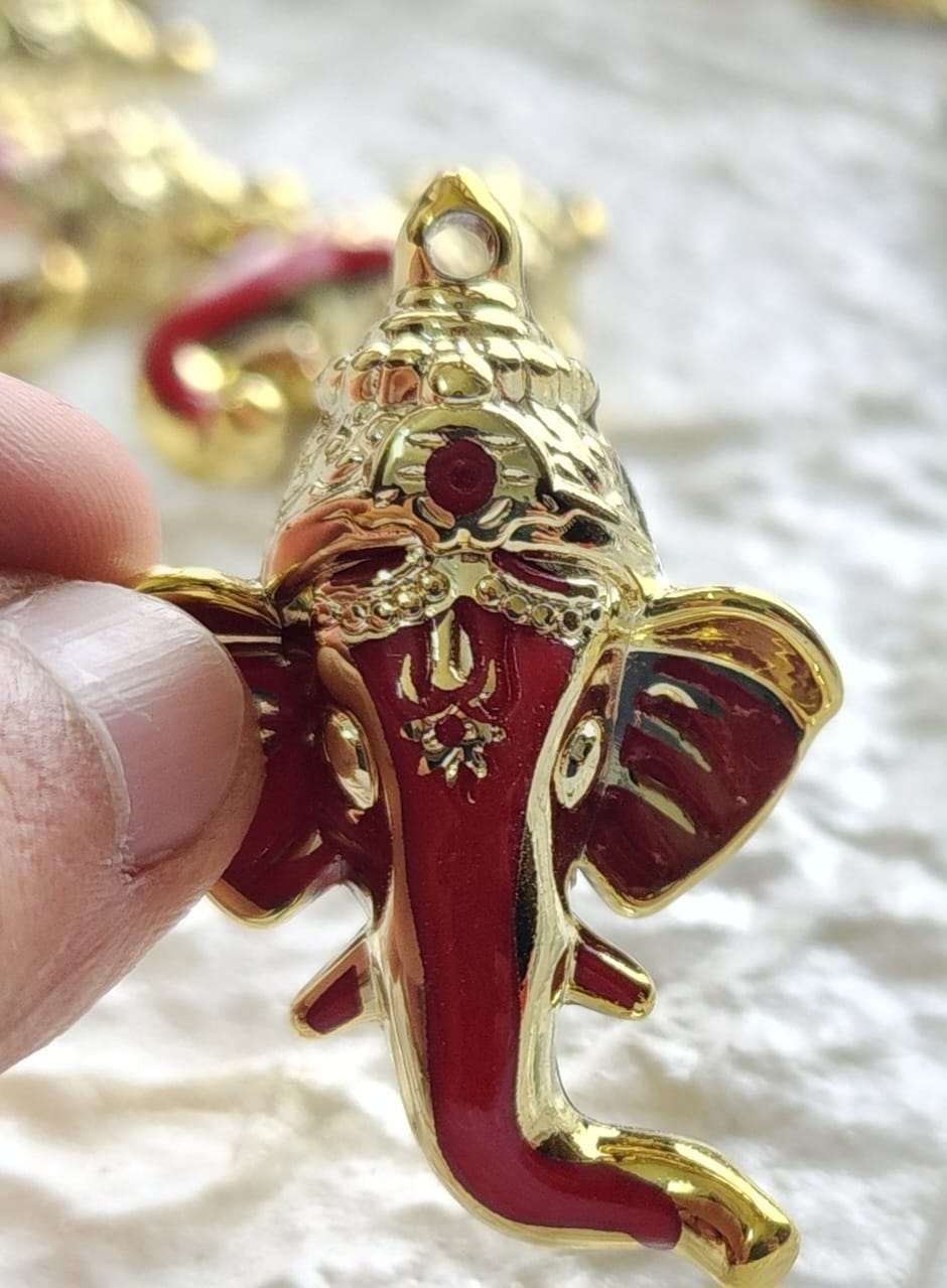 3D Ganeshji Decorative Charms - 2 pcs