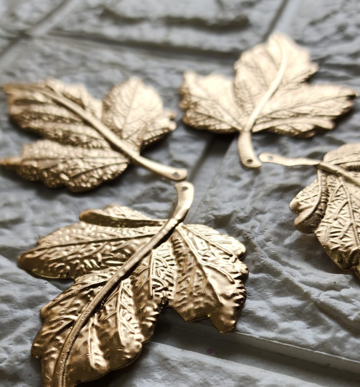 Metal Leaf Charm