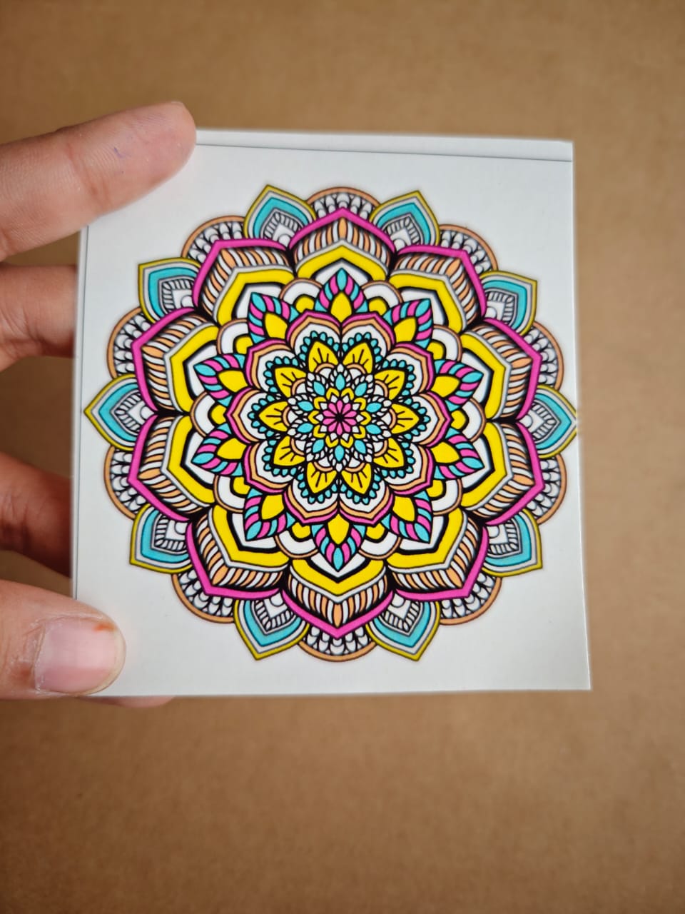 Colourful stickers A4