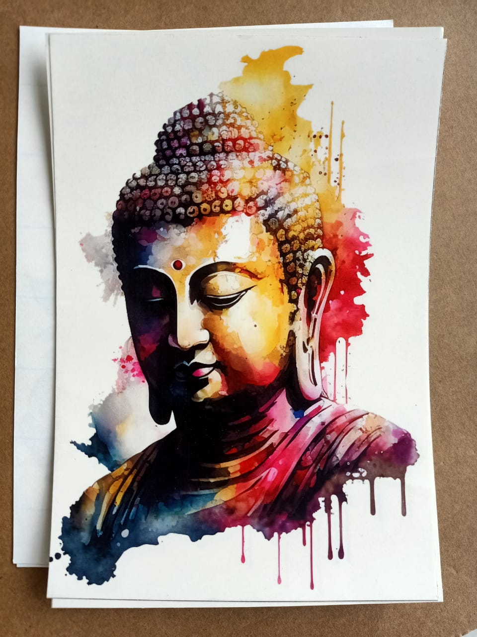 Colourful stickers of Mahaveer Buddha D