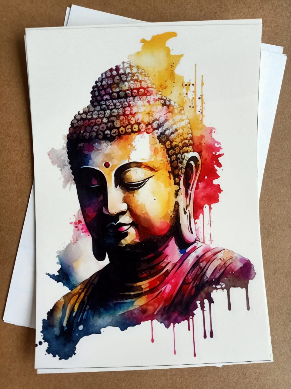 Colourful stickers of Mahaveer Buddha D