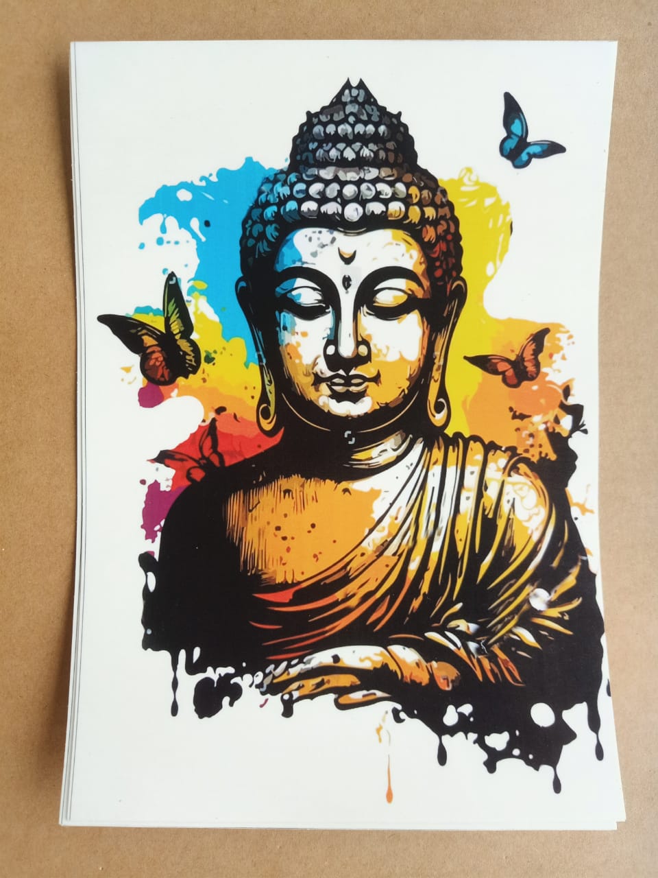 Colourful stickers of Mahaveer Buddha B