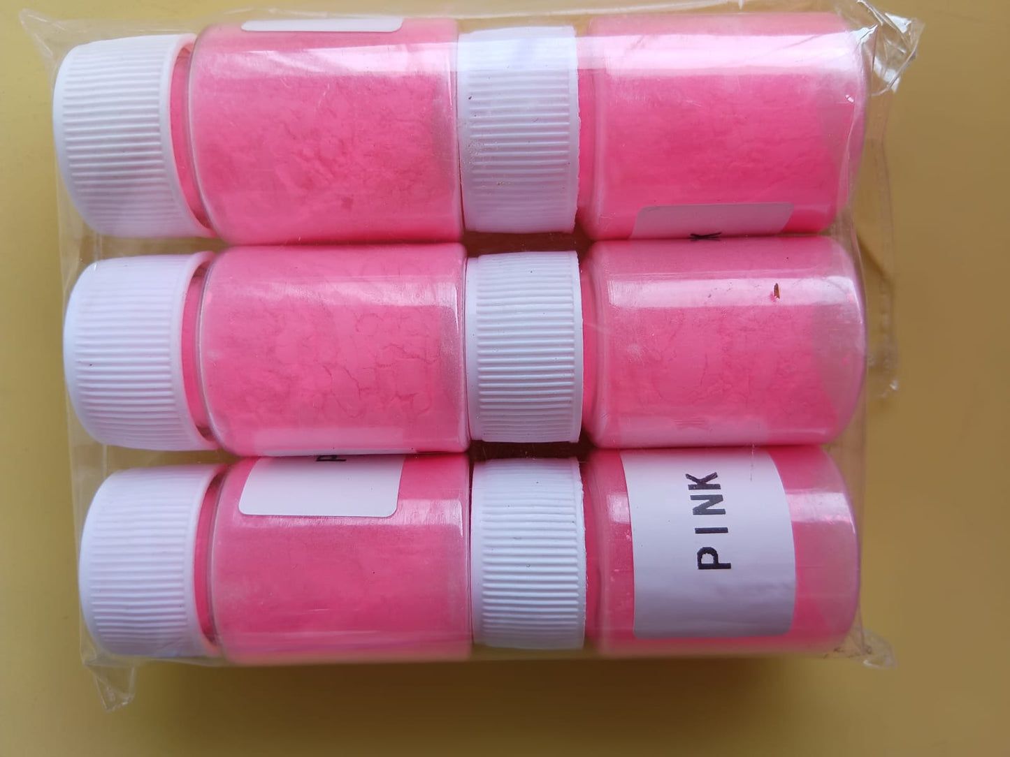 Fluorescent pink mica pearl powder