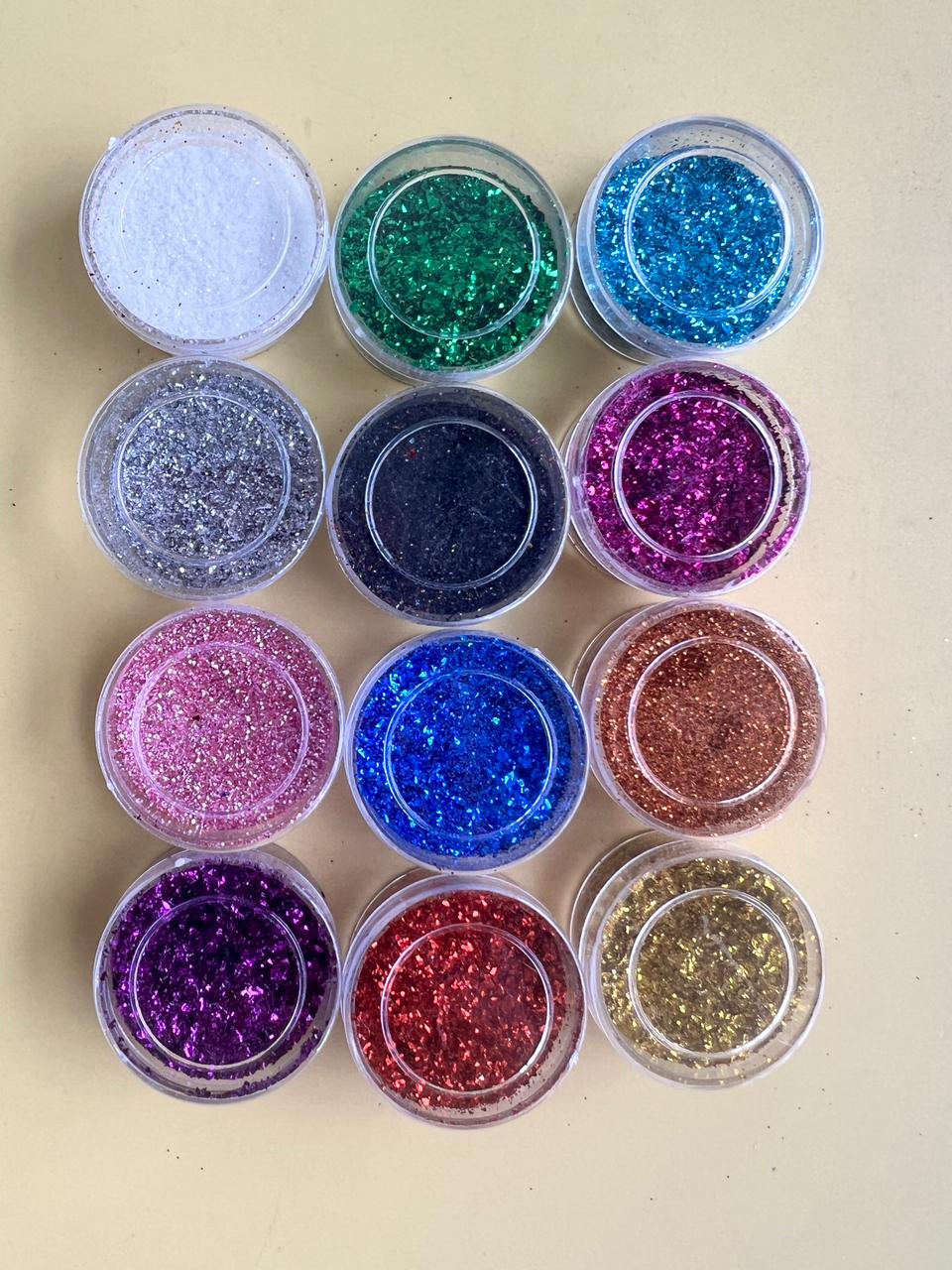 GLITTER SET of 12 - powder