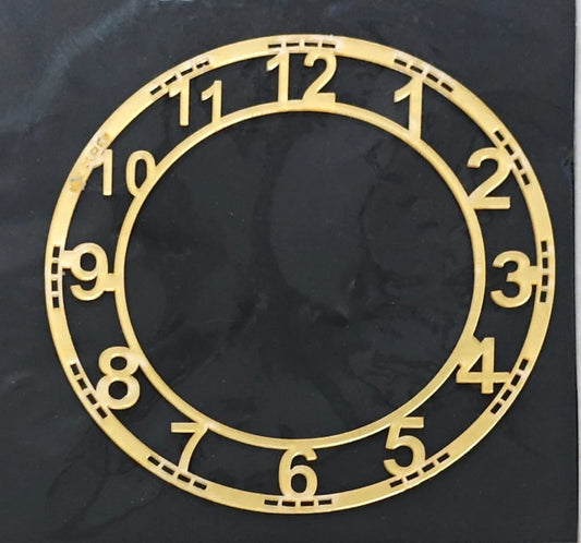 Clock Numeric Gold ring