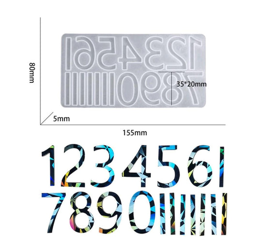 Clock English number mould