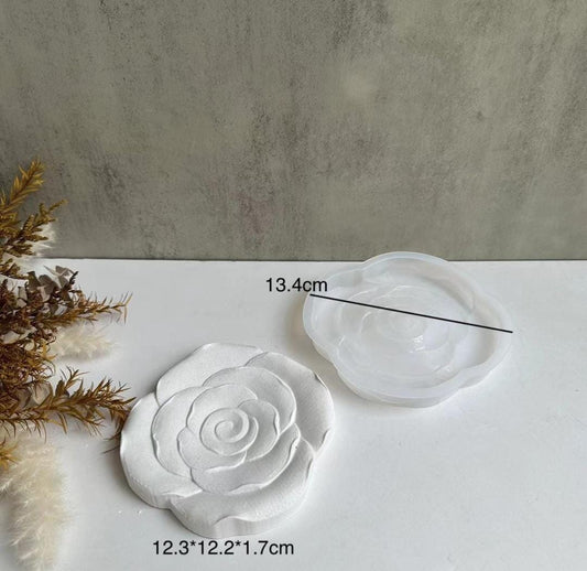 Rose flower coaster mould B