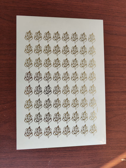 Ganesh Embossed stickers - II