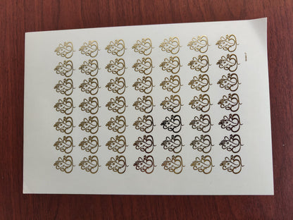 Ganesh Embossed stickers - III