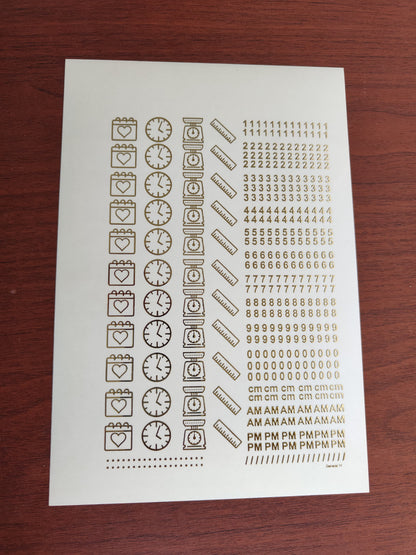 Umbilical/ Baby Embossed stickers - II