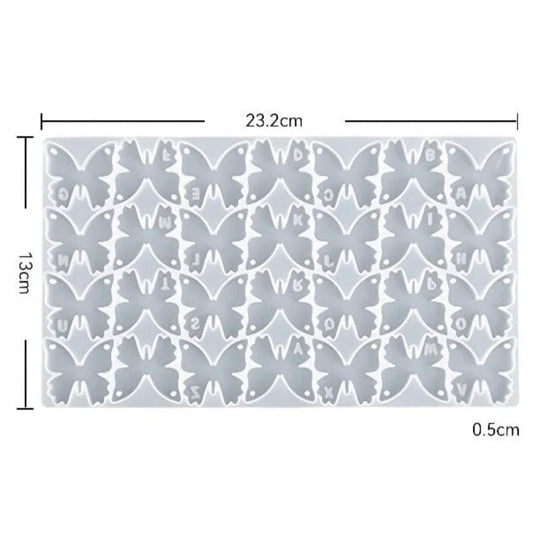 Butterfly alphabet mould