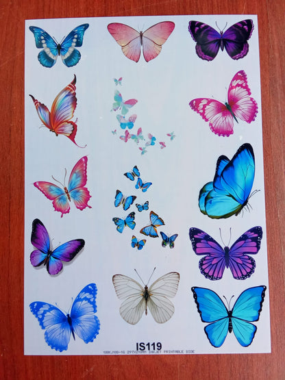 Butterfly Insert sheet