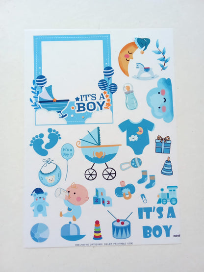 Baby Boy Insert sheet A4 Size