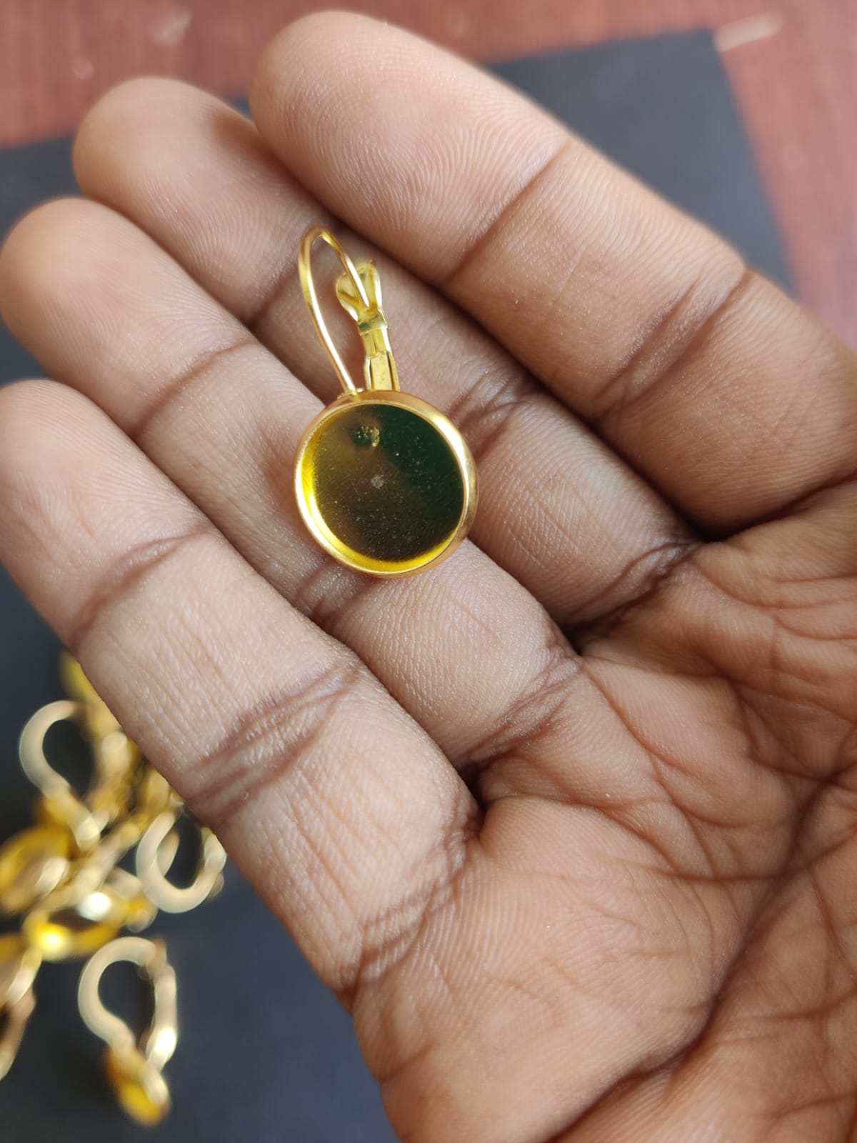 Golden Earring Base/ earring hook