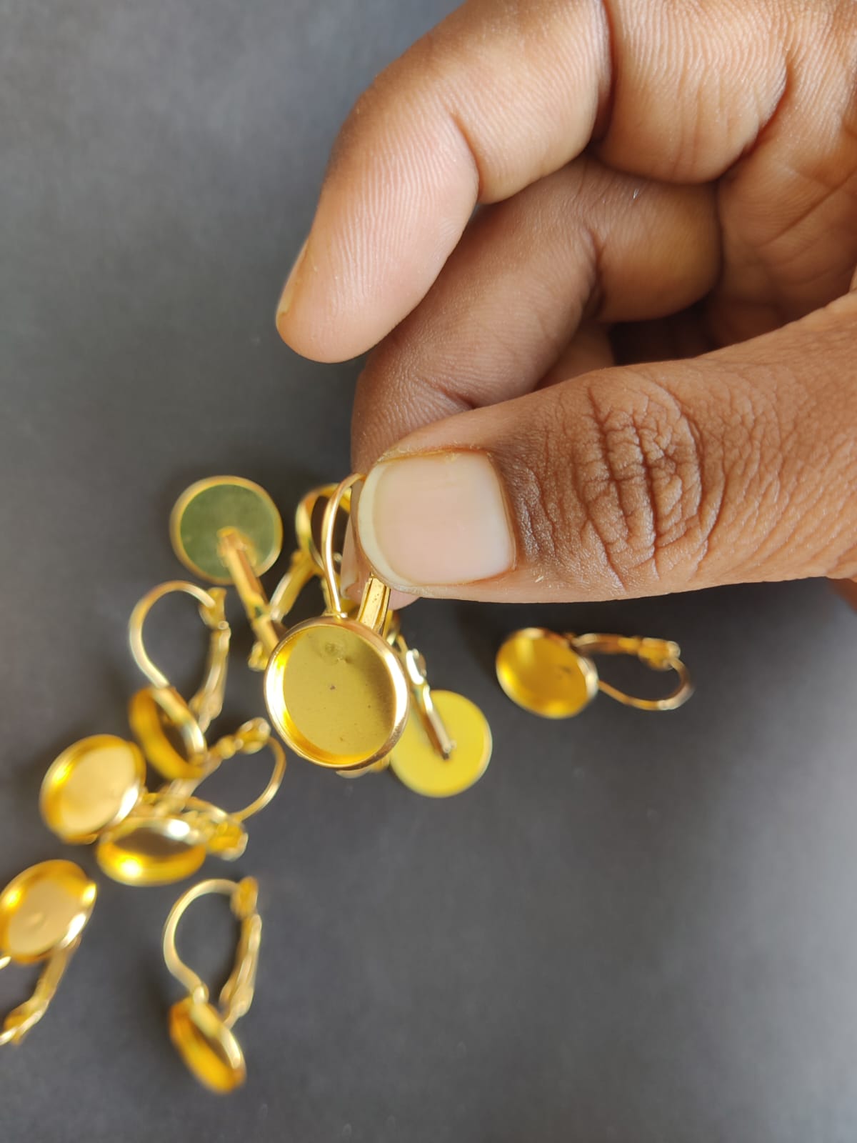 Golden Earring Base/ earring hook