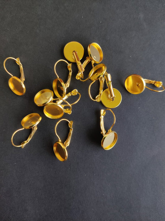 Golden Earring Base/ earring hook