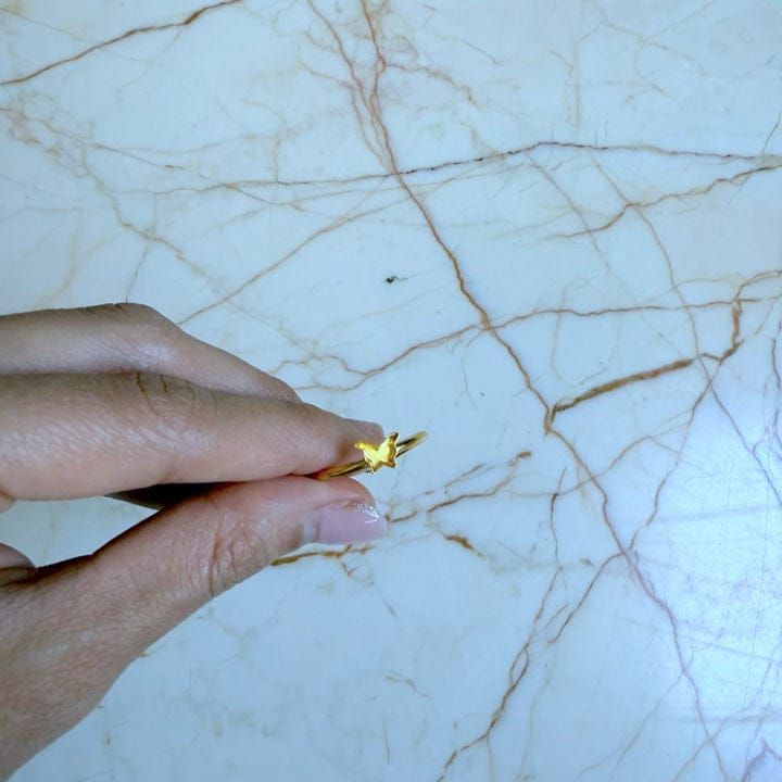 Adjustable Butterfly Ring Base Bazel