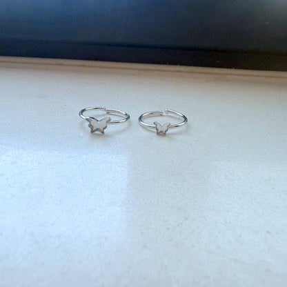 Adjustable Butterfly Ring Base Bazel