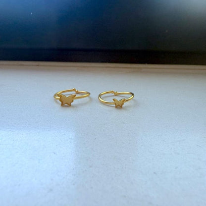 Adjustable Butterfly Ring Base Bazel