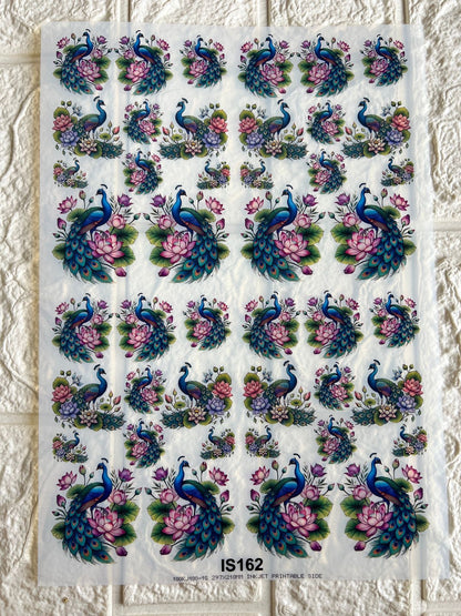 Peacock Insert sheet A4 Size